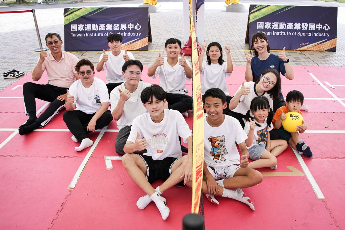 女排國手蕭湘凌（右後一）。國發中心提供 