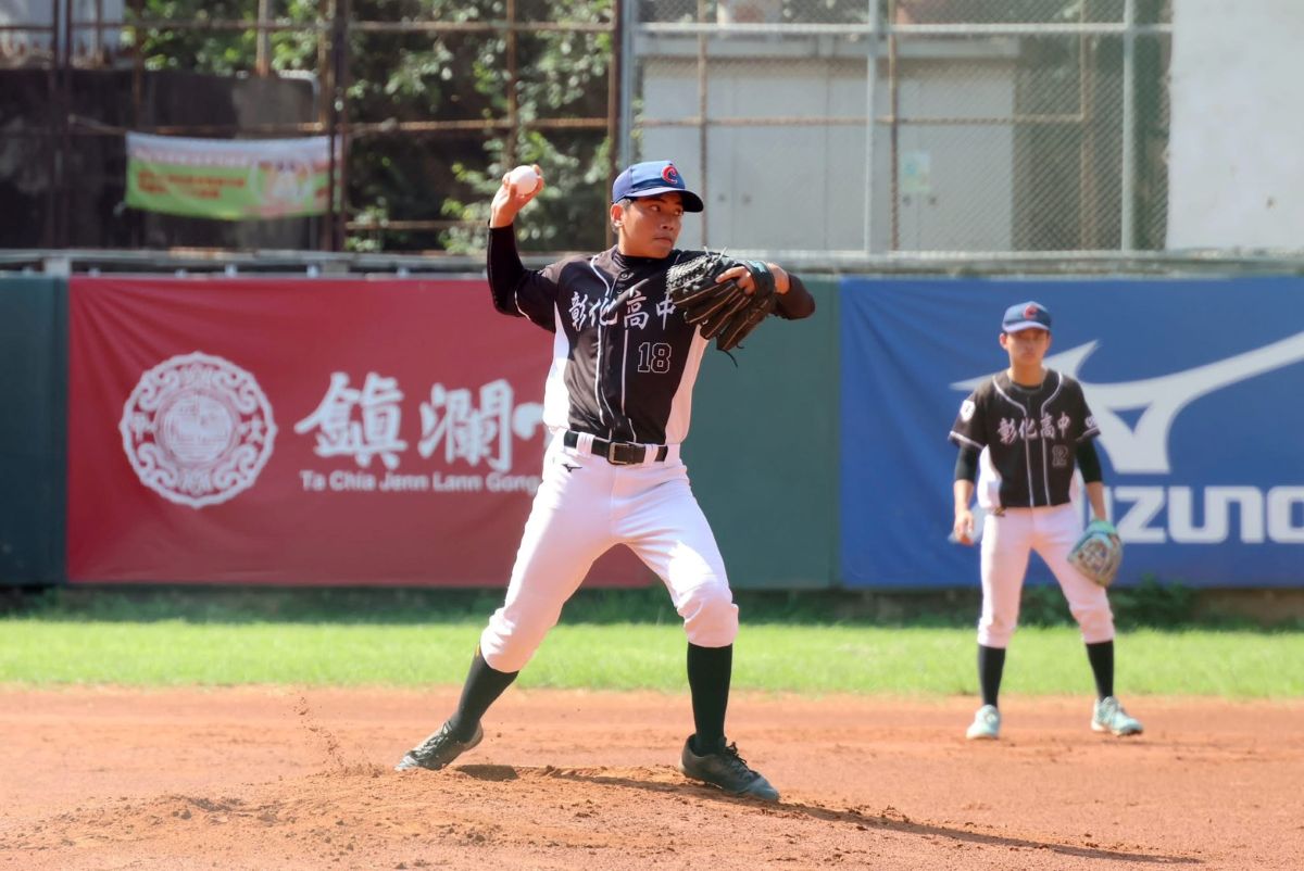 楊沅蒼8k完封好投。學生棒聯提供