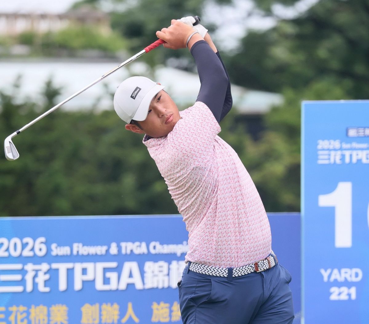 第二回合蔡凱任72.68兩天以-4暫列第二。鍾豐榮攝影