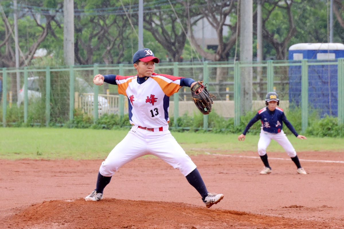 陳品涵99球飆生涯首完投。學生棒聯提供
