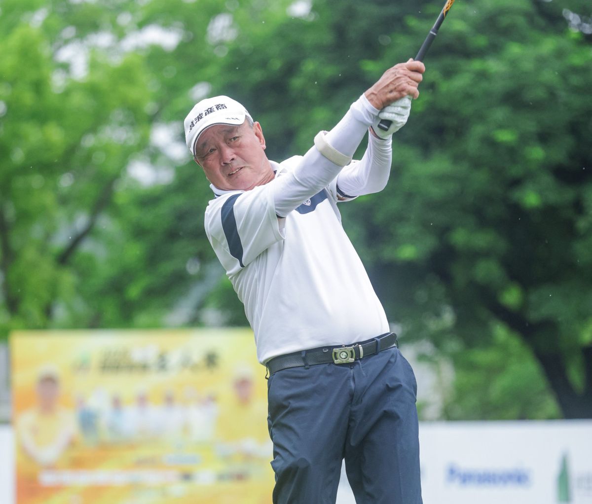 2026璟都長春名人賽 第一回合 超級長春組 陳志明72桿E暫居首位。陳文欣攝影