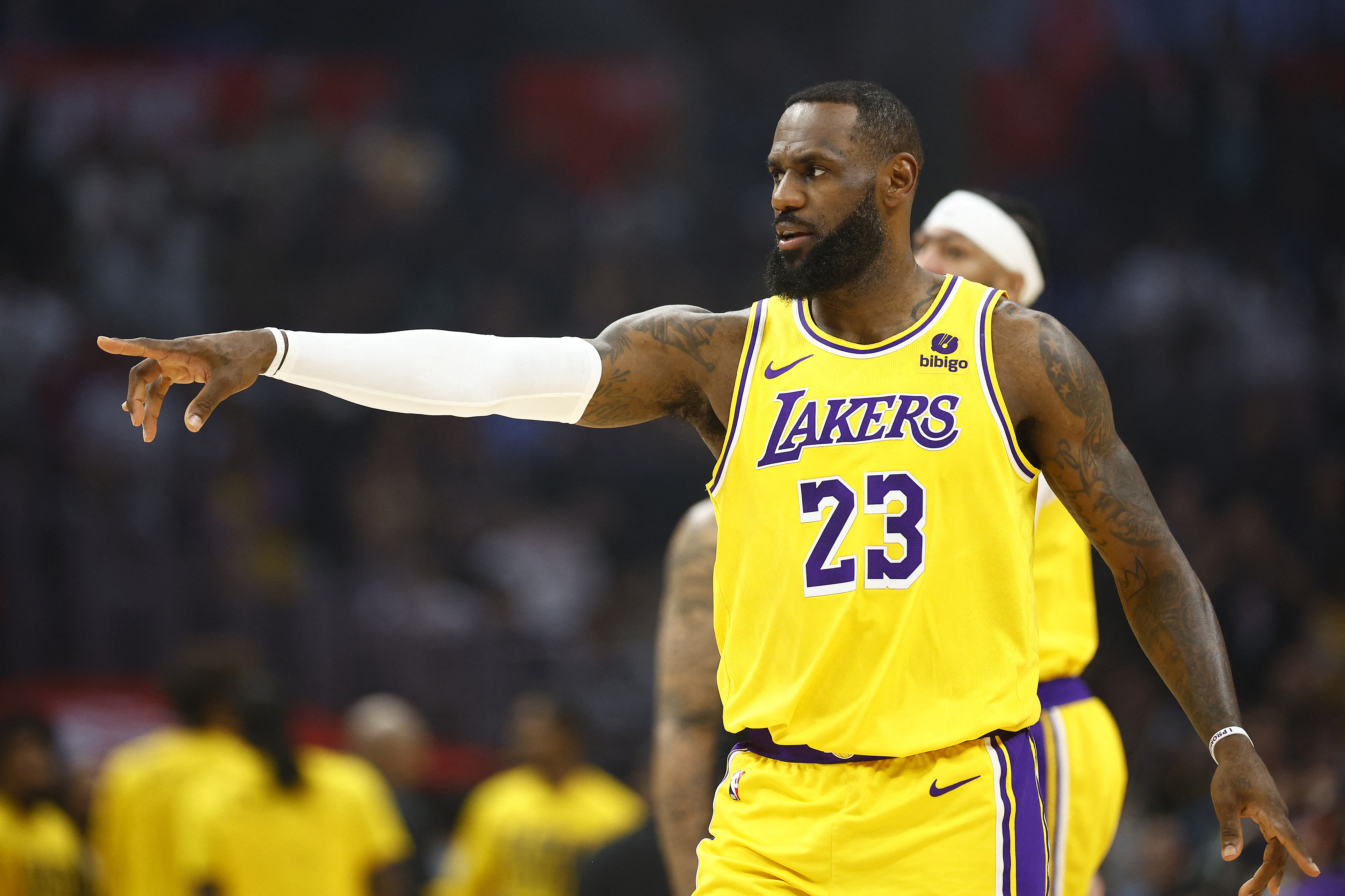 湖人靈魂人物「詹皇」詹姆斯（LeBron James）未來動向令人矚目。法新社