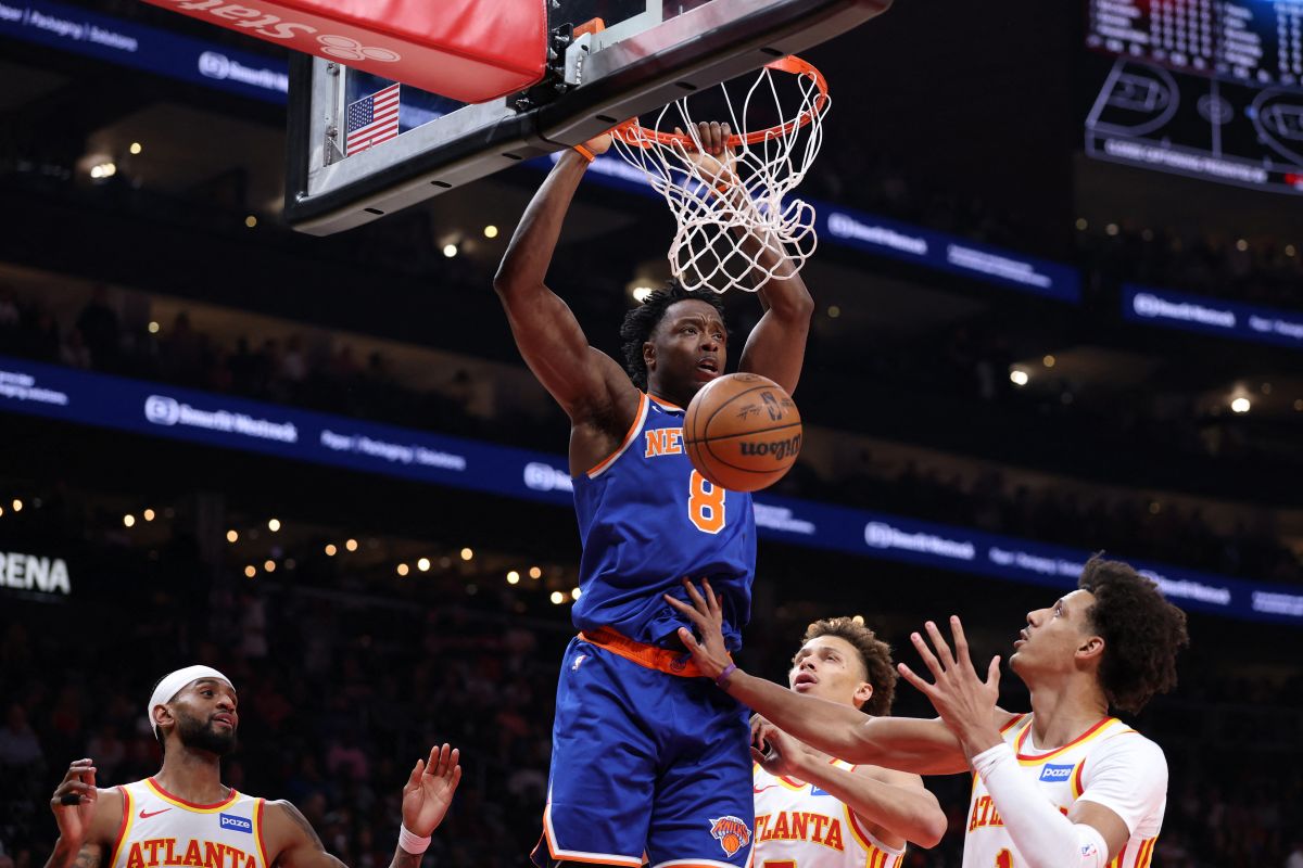尼克前鋒阿努諾比（OG Anunoby）攻下全場最高29分。法新社