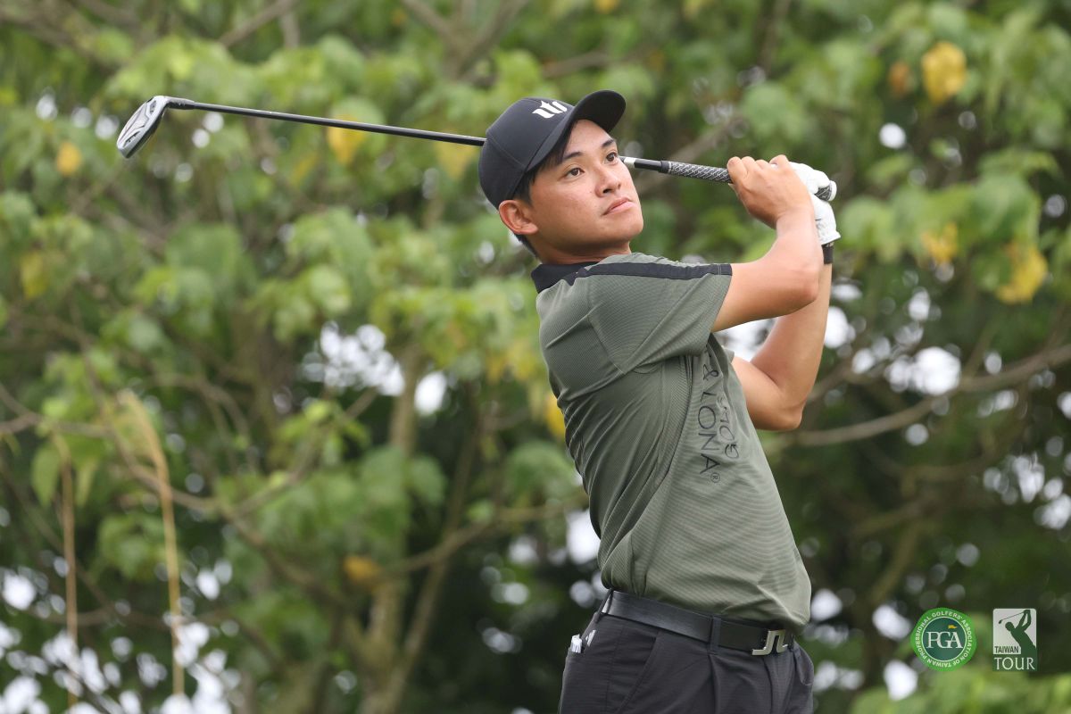 王璽安以三回合總桿206桿-10獨居領先。Tpga／林聖凱攝