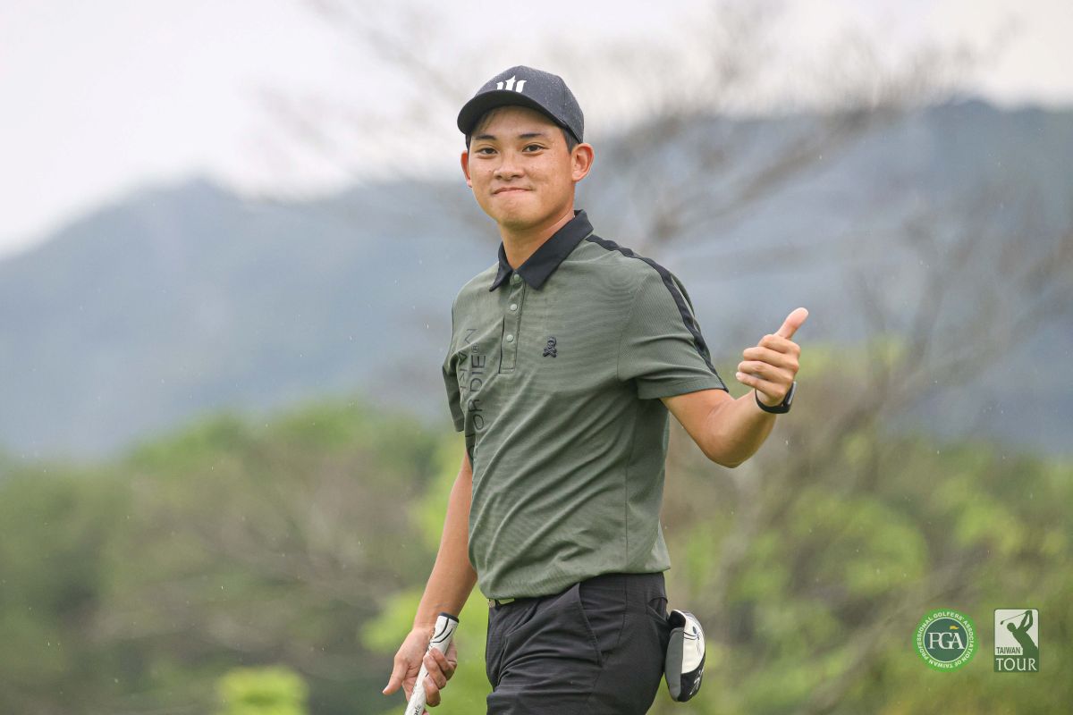 王璽安以三回合總桿206桿-10獨居領先。Tpga/ 林聖凱攝