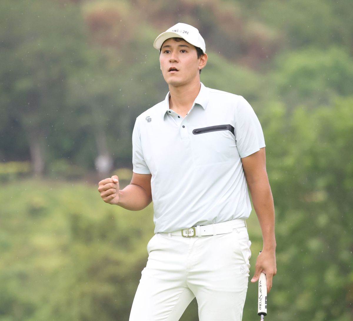 蔡尚愷以三回合總桿208桿-8暫並列第二。Tpga／林聖凱攝
