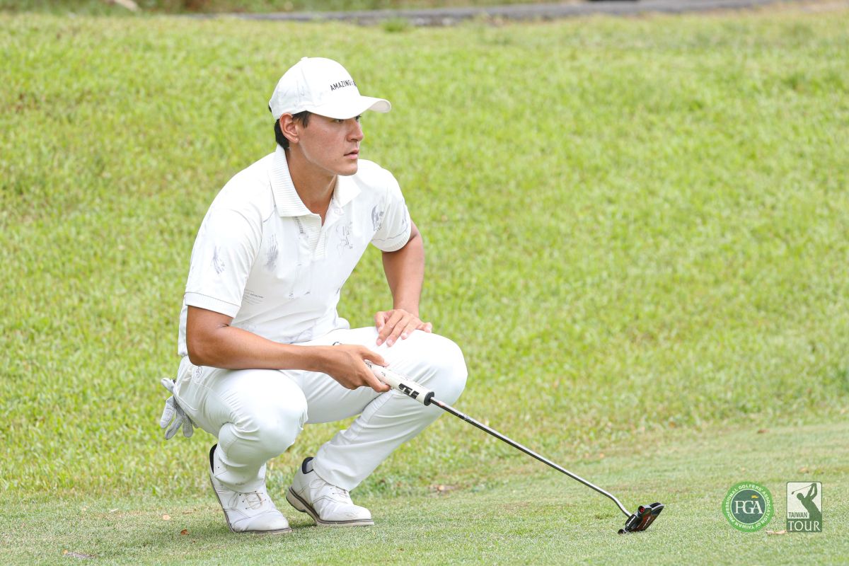 蔡尚愷以兩回合138桿-6在已完賽選手中暫居領先。Tpga／林聖凱攝