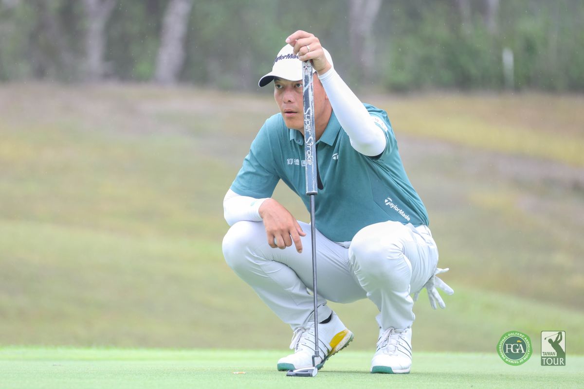 黃議增以三回合總桿208桿-8暫並列第二。Tpga／林聖凱攝