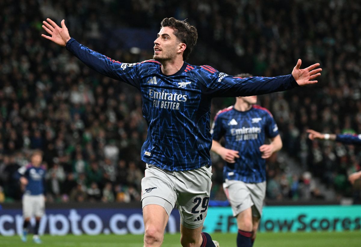 兵工廠的高大中鋒哈弗茨（Kai Havertz）是破解巴拉圭鐵桶陣的關鍵人物。法新社