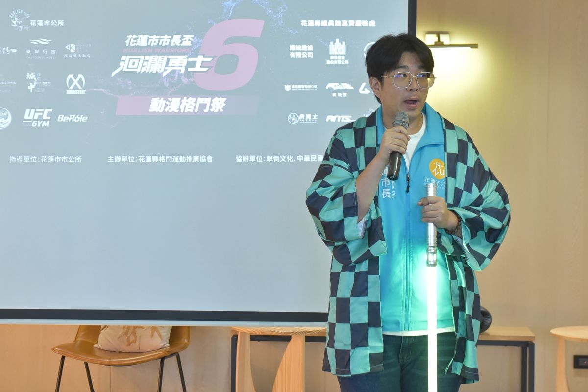 花蓮市市長魏嘉彥長年支持洄瀾勇士格鬥賽。大會提供
