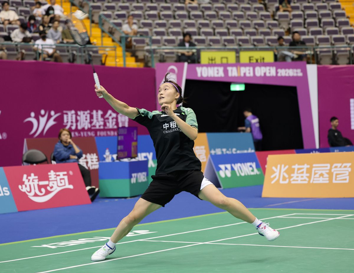 中租女將許玟琪打完台北賽最終戰。羽協提供