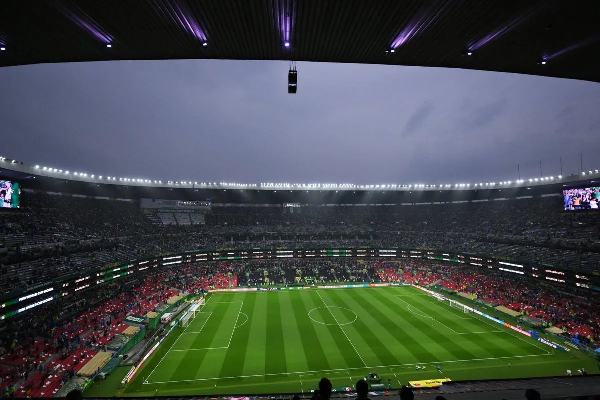 在墨西哥城阿茲特克體育場(Estadio Azteca)舉行的英墨大戰時間可能提前。法新社