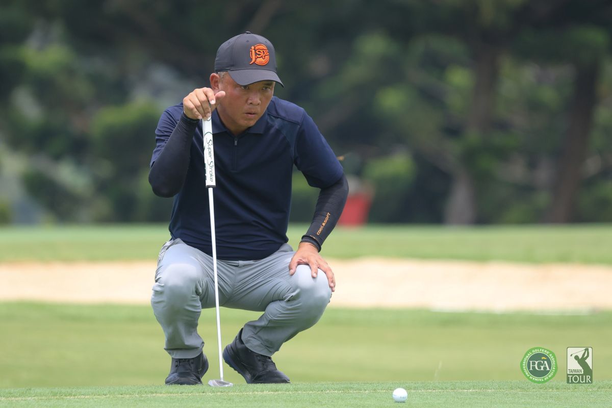 呂偉智以兩回合總桿134桿-10暫並列第二。Tpga/林聖凱攝