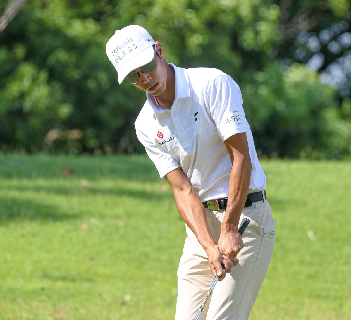 張緯綸以三回合總桿207桿-9暫並列第四。Tpga/林聖凱攝