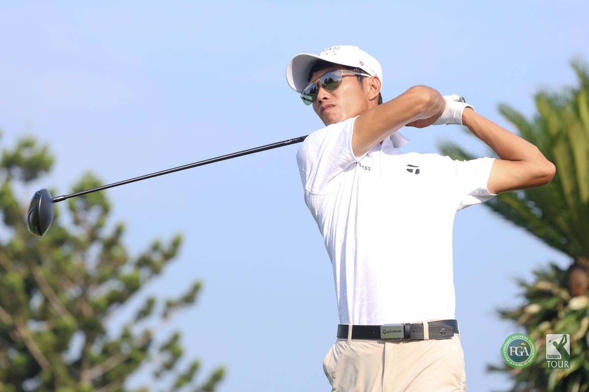 張緯綸以兩回合總桿134桿-10暫並列第二。Tpga/林聖凱攝