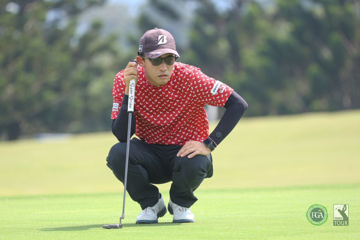 日本選手織田信亮第一回合以63桿-9暫居第一。Tpga/林聖凱攝