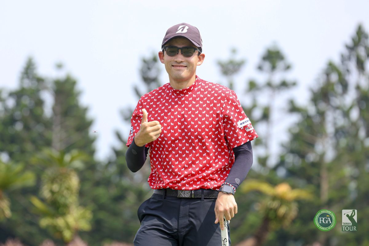 日本選手織田信亮第一回合以63桿-9暫居第一。Tpga/林聖凱攝