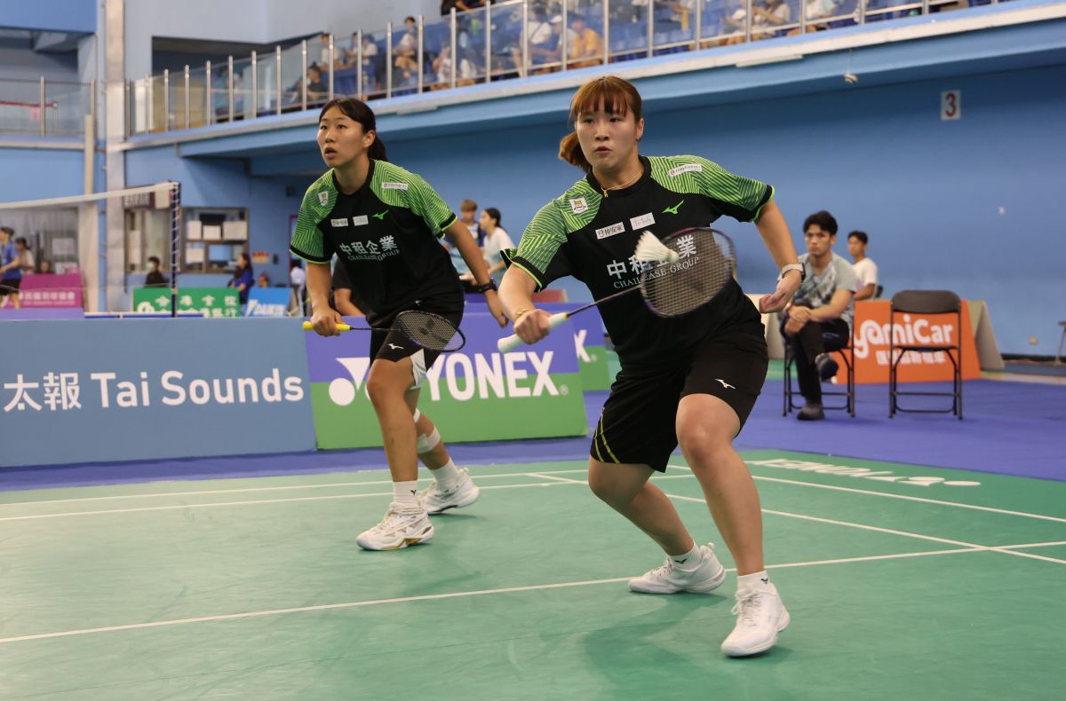 中租楊筑云/林芷均首度合體參加全排就打下冠軍。李天助攝