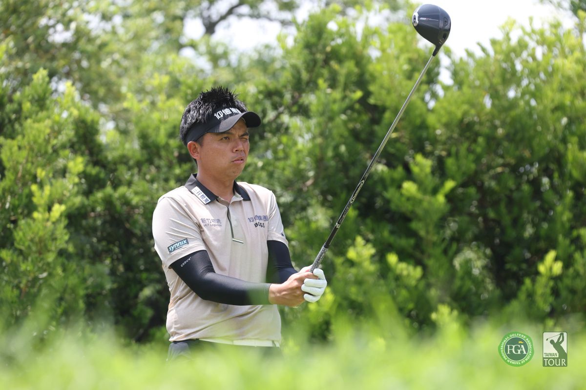 洪健堯第一回合以69桿 3暫並列第四。Tpga /林聖凱攝