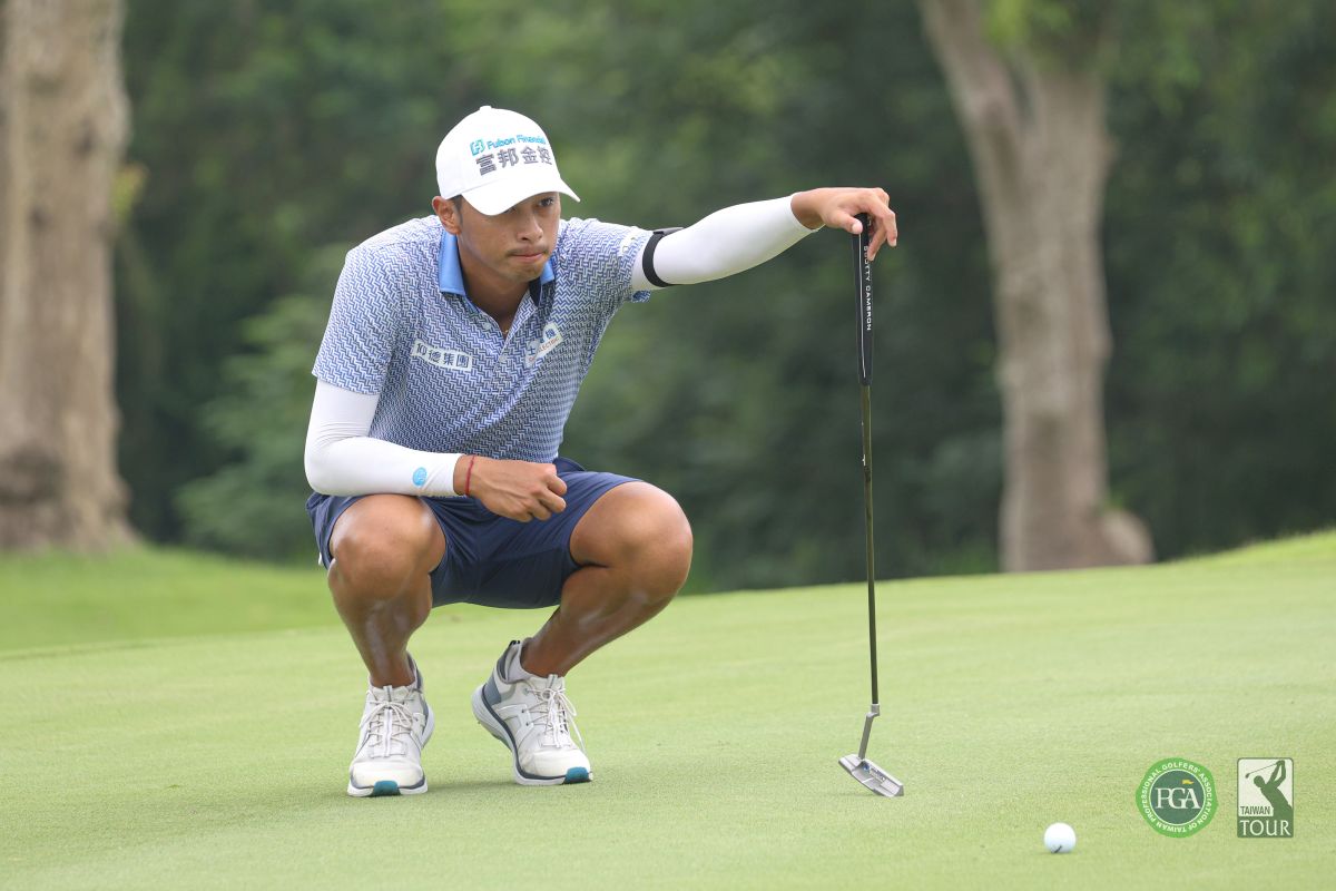 王偉軒連兩回合打出65桿成績以兩回合總桿130桿-14領先7桿進入決賽。Tpga /林聖凱攝