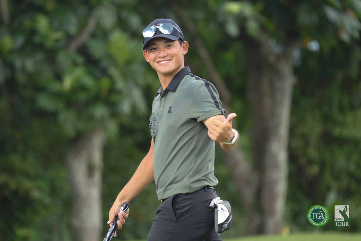 王璽安第一回合以67桿-5暫並列第二。Tpga/林聖凱攝