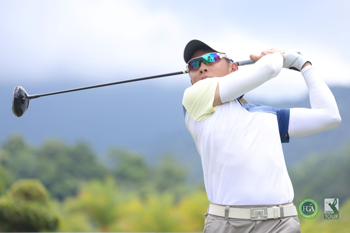 陳威勝第一回合以68桿-4暫並列第四。Tpga/林聖凱攝