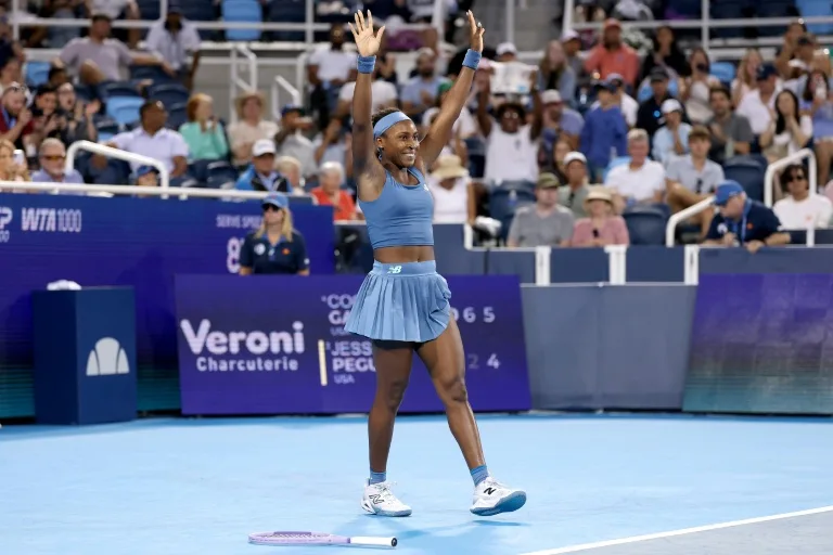 世界排名第4的美國網球好手高芙(Coco Gauff)打下今年首冠。法新社
