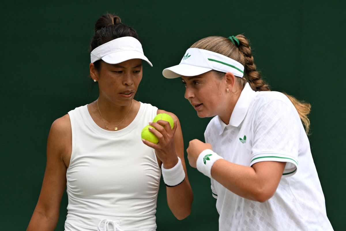 謝淑薇/奧斯塔朋科(Jelena Ostapenko,拉脫維亞)組合晉辛辛那提公開賽16強。法新社
