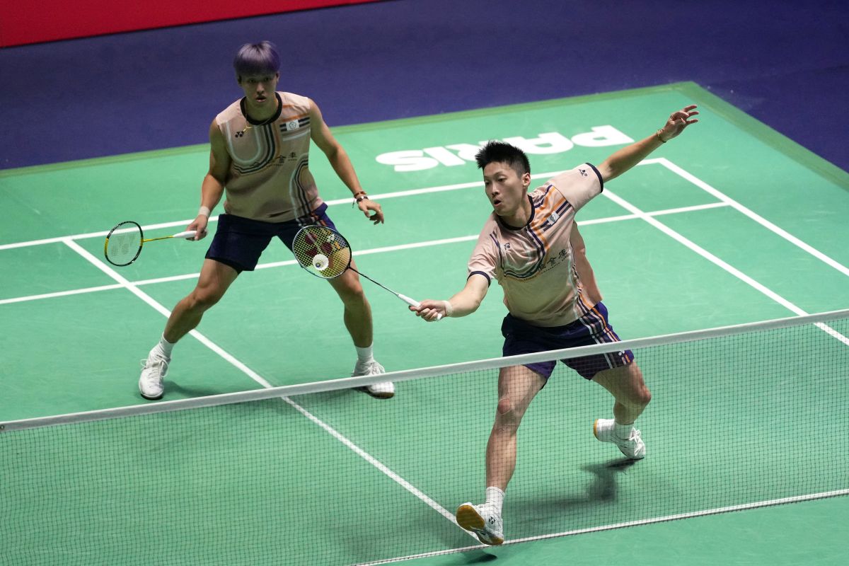 李哲輝 / 楊博軒晉世錦賽4強追平台將最佳戰績。法新社