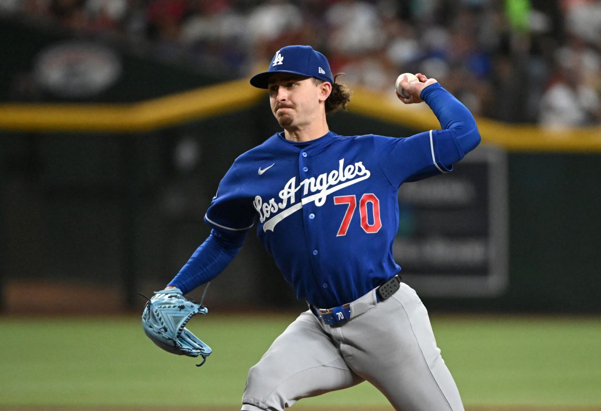 道奇推出Justin Wrobleski,本季19場先發拿下11勝4敗,ERA 3.44。法新社