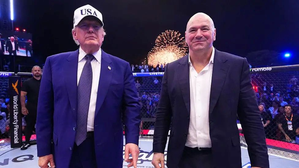 UFC為了幫川普祝壽辦的比賽虧損近十億元。法新社