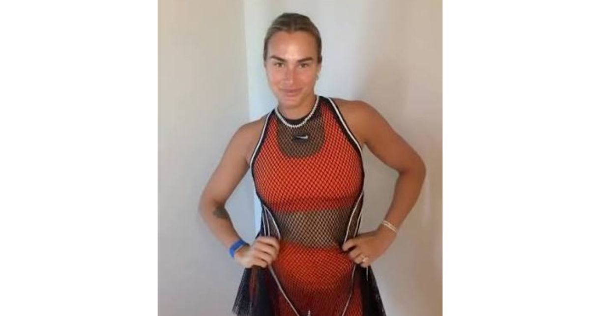 現任世界球后莎芭蓮卡(Aryna Sabalenka)在IG展現今年美網的新戰袍。摘自莎芭蓮卡IG