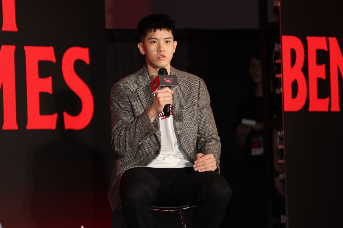 林庭謙表示回台仍然專注訓練與比賽,目標總冠軍。李天助攝