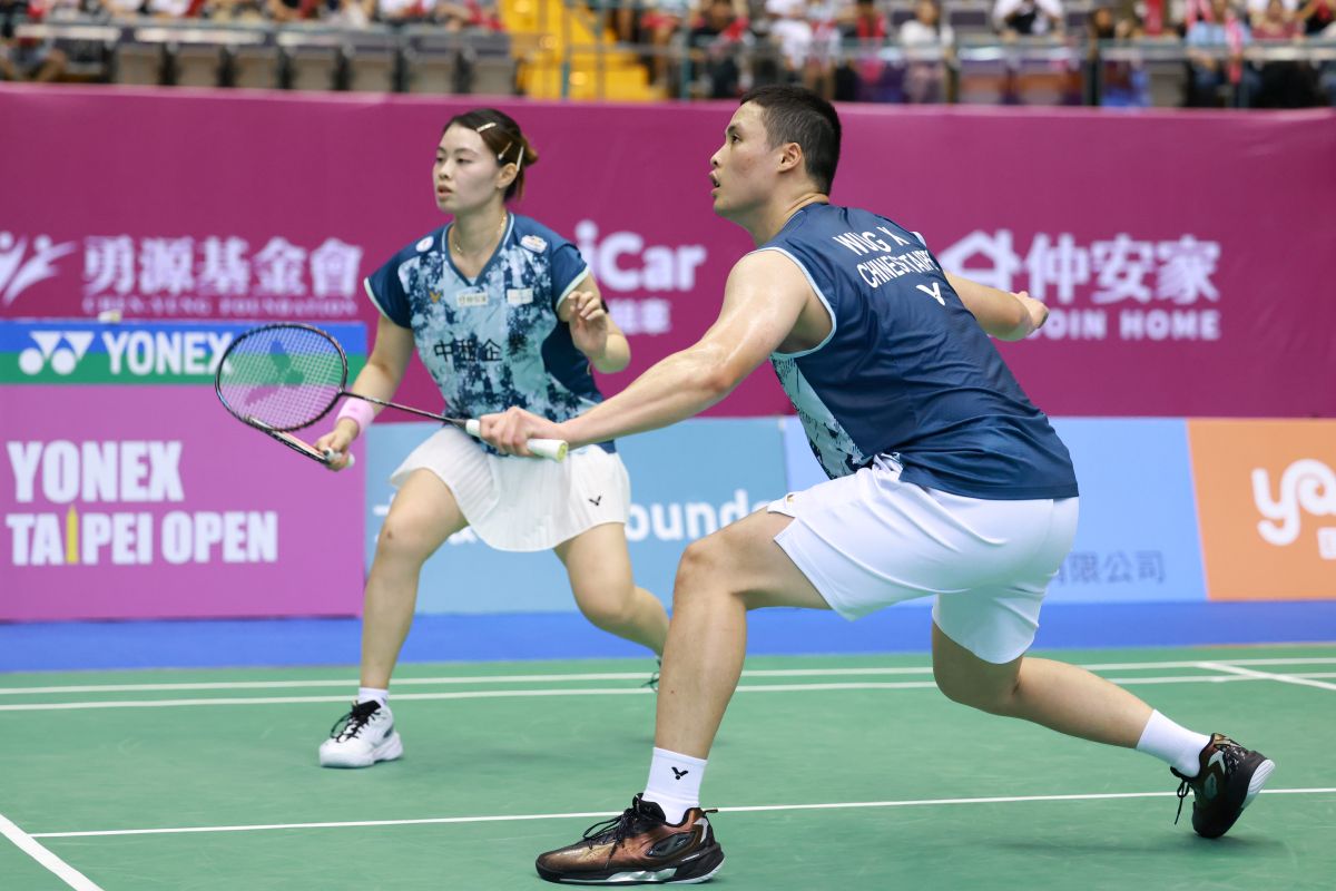 情侶檔組合吳冠勳 / 李佳馨4強止步。王奕晴攝