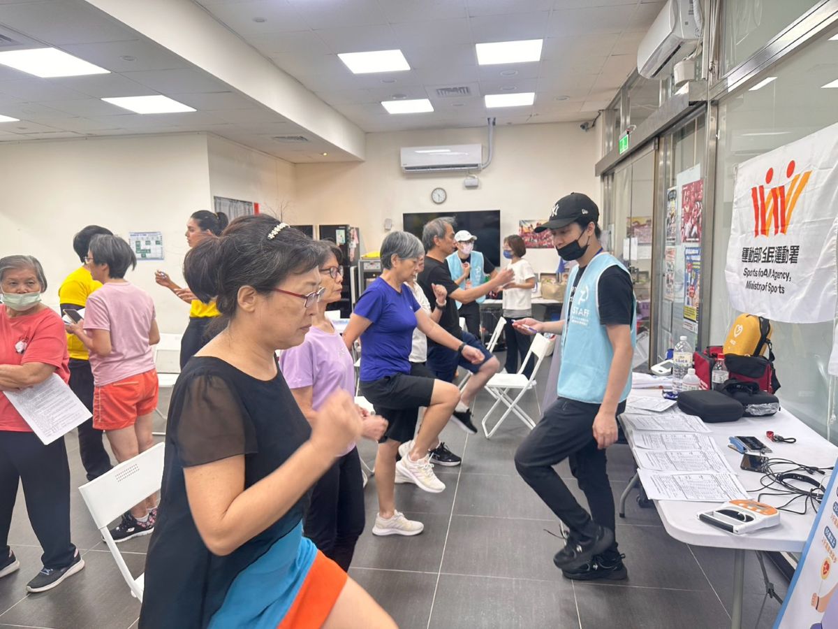 科技體適能檢測助長者掌握健康數據。主辦單位提供