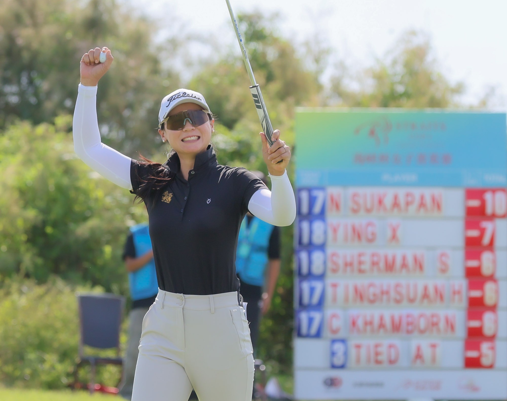 泰國選手布薩巴甘Nook Sukapan以三回合總桿206桿-10贏得冠軍。Tlpga/葉勇宏攝