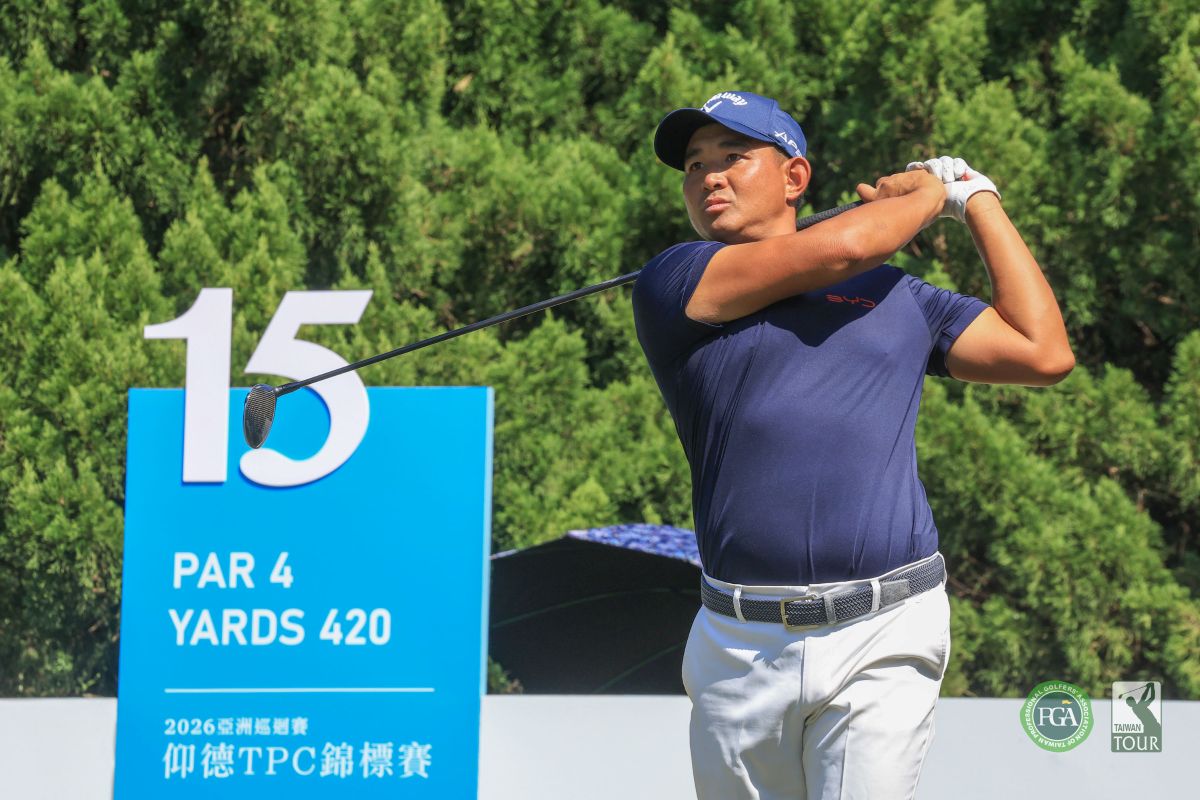 泰國選手帕維特唐卡莫普拉瑟以三回合總桿197桿-19暫居第一。Tpga/林聖凱攝