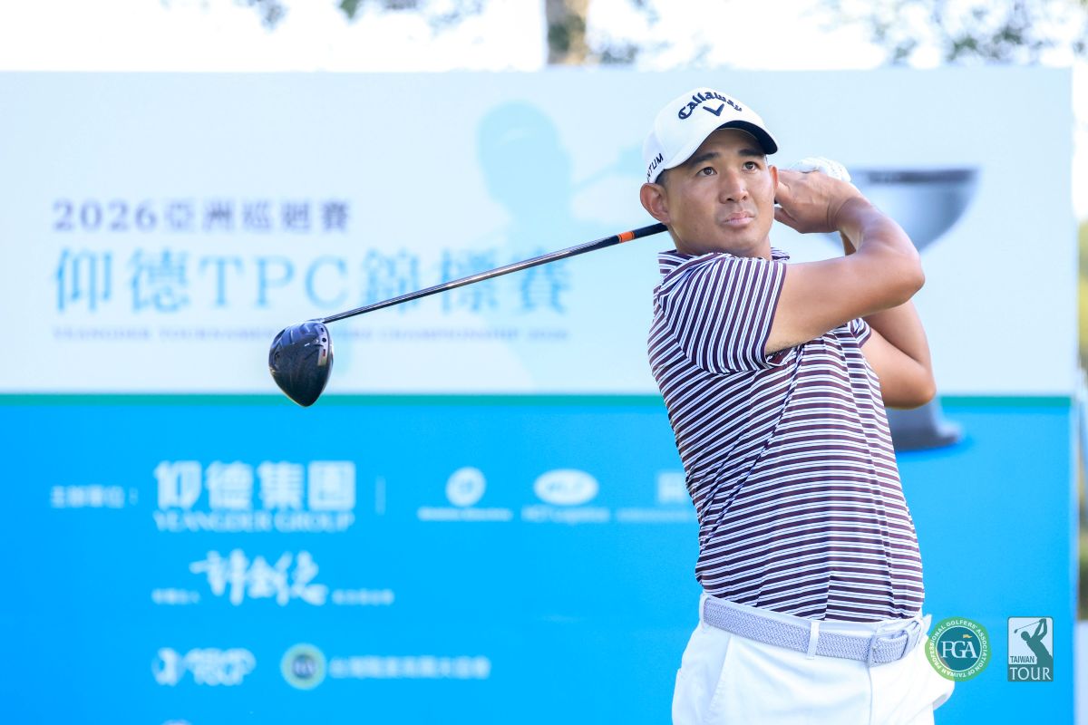 泰國選手帕維特唐卡莫普拉瑟以兩回合總桿130桿-14暫並列第一。Tpga/ 林聖凱攝