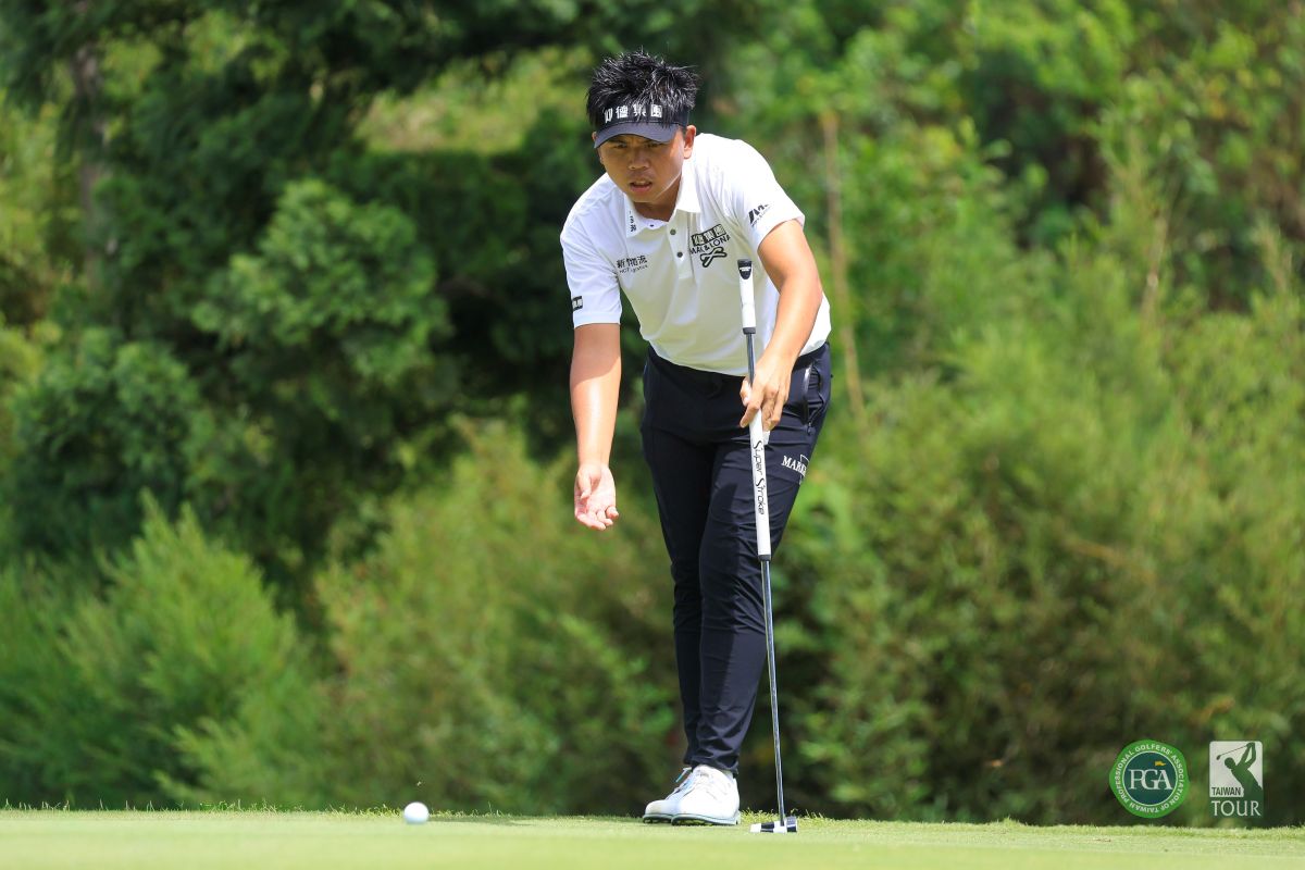 洪健堯以兩回合總桿133桿 11暫並列第五為台灣選手目前最佳。Tpga/林聖凱攝