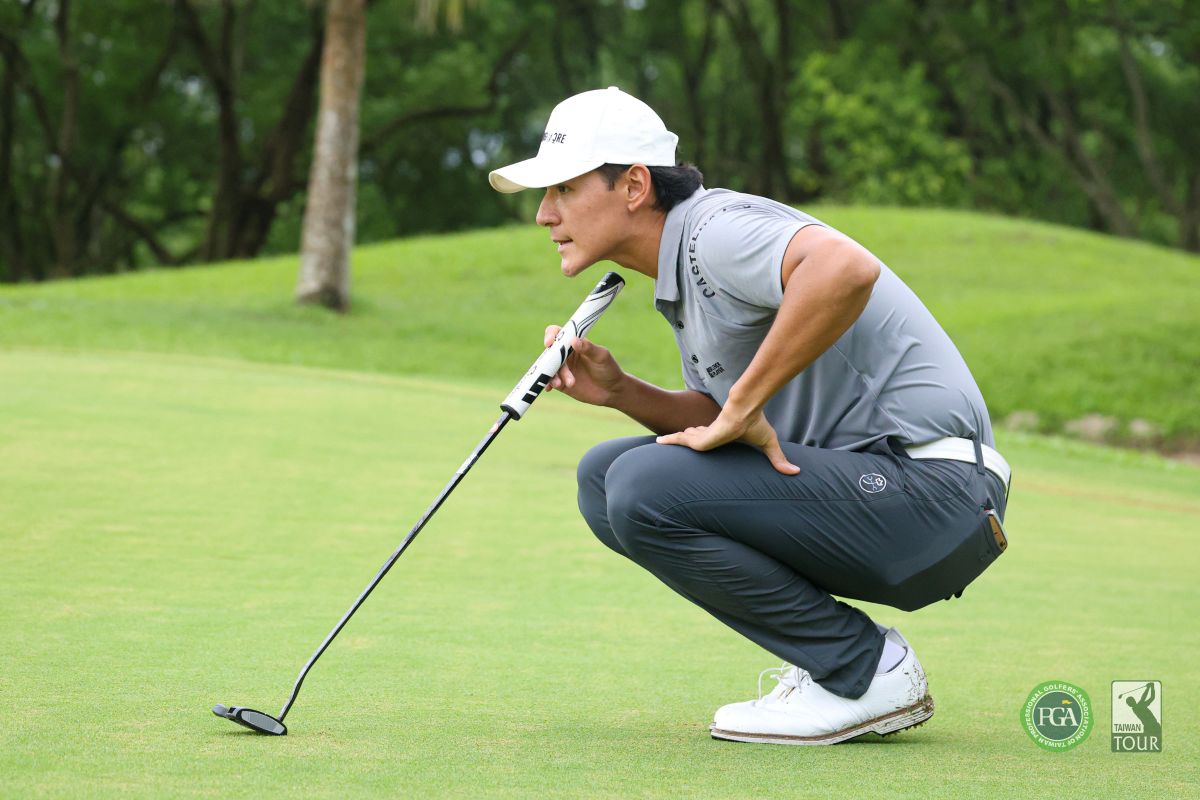 蔡尚愷以三回合198桿-18暫並列第一。Tpga/林聖凱攝