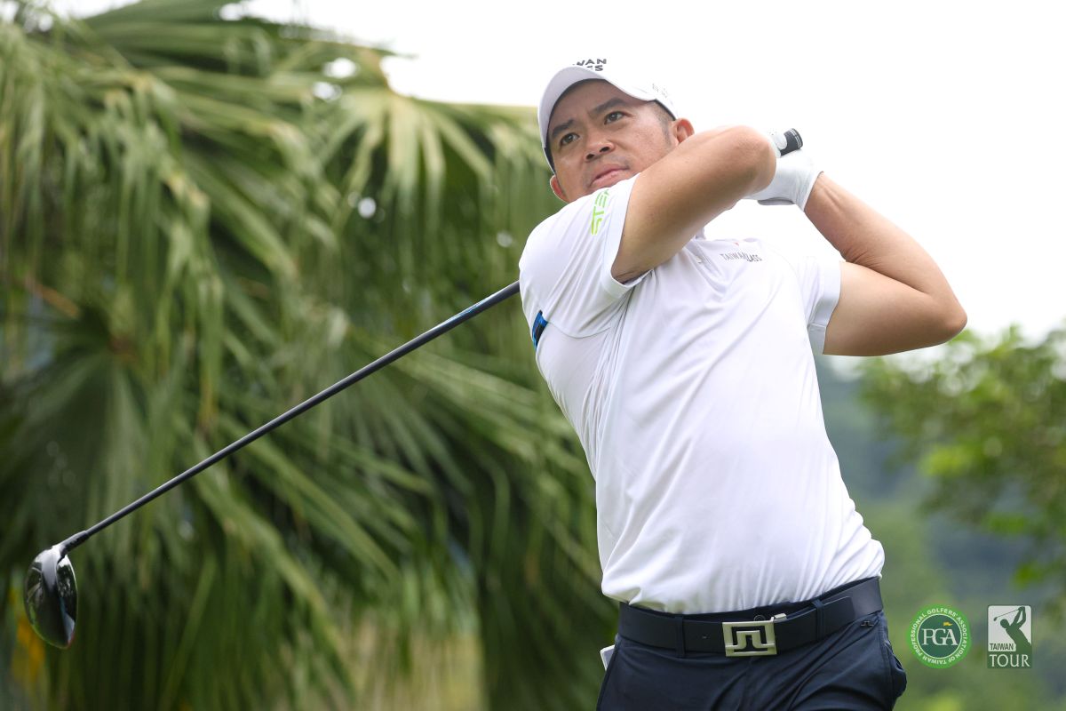 詹世昌以三回合200桿-16暫並列第三。 Tpga/林聖凱攝