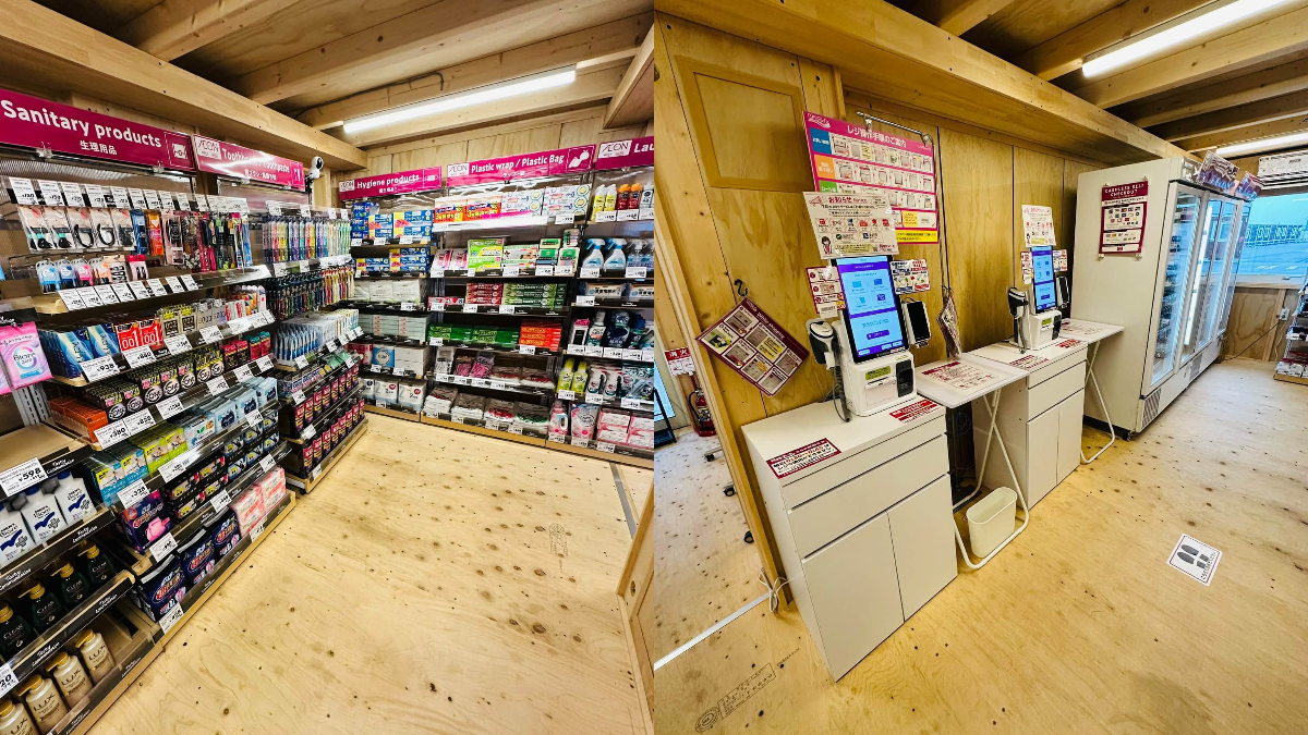 選手村內的便利商店,採無人無現金支付全自助結帳。許宏志醫師提供