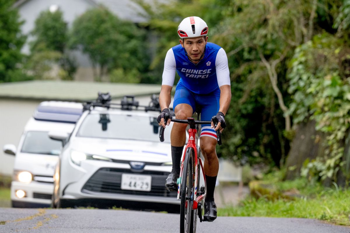 杜志濠男子公路賽惜未能完賽。圓創運動行銷提供