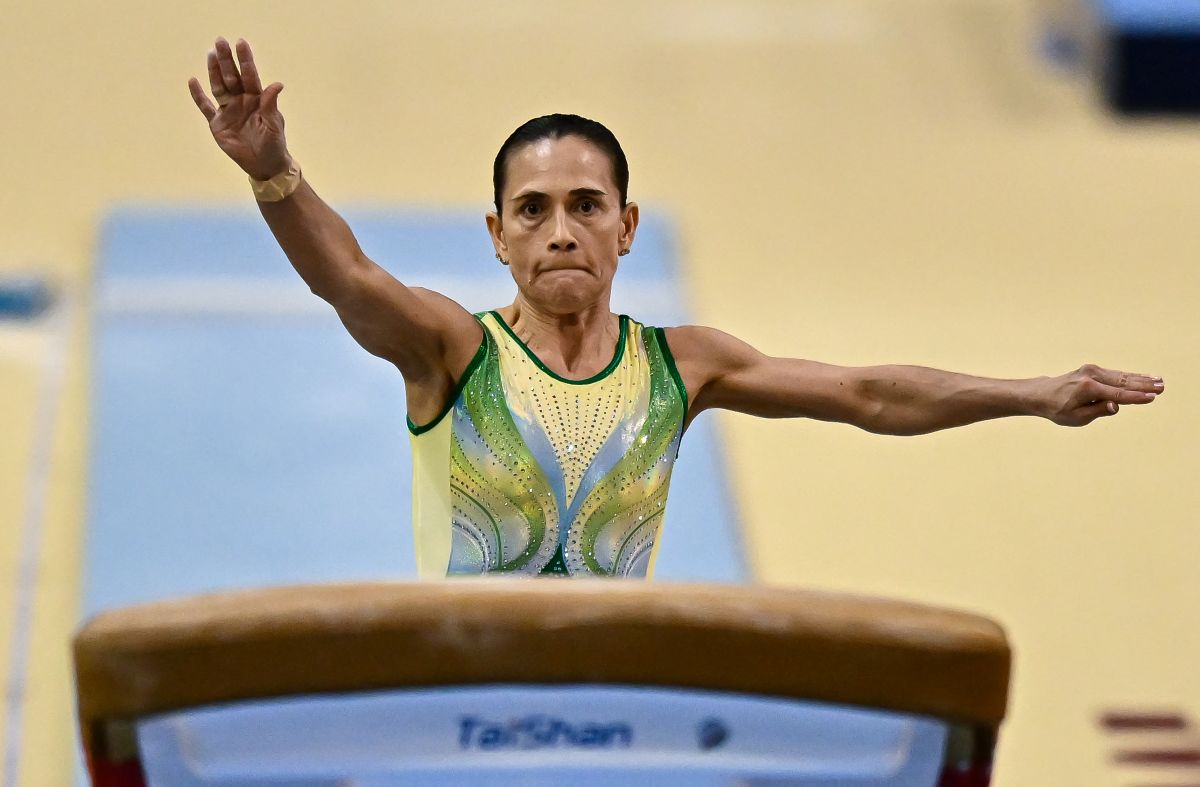51歲的烏茲別克名將丘索維金娜（Oksana Chusovitina）完成了個人生涯第七次亞運之旅。法新社