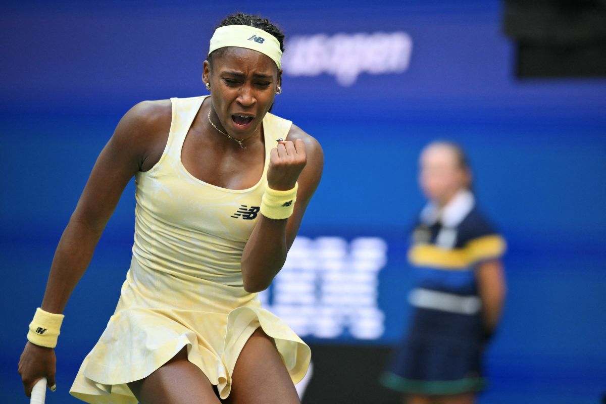 美國網球希望高芙(Coco Gauff)持續扛起地主大旗。法新社