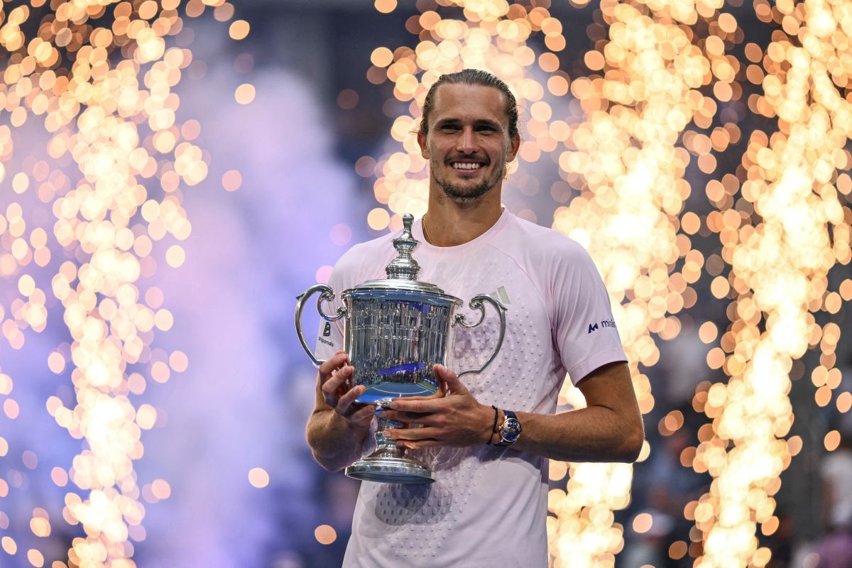 德國網球名將季維瑞夫(Alexander Zverev)終於迎來大滿貫的豐收時刻。法新社