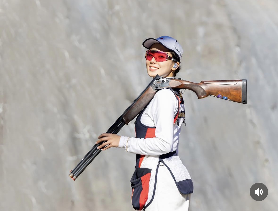 日本飛靶射擊國手鈴木未來乃。攝自鈴木未來乃IG