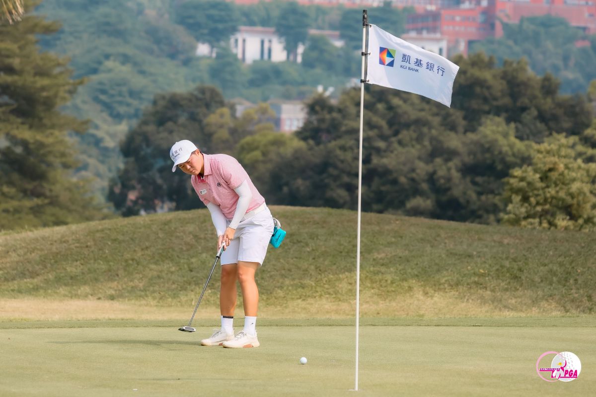 凱基高爾夫之星石澄璇以兩回合總桿141桿-3的成績暫並列第四。Tlpga/葉勇宏攝