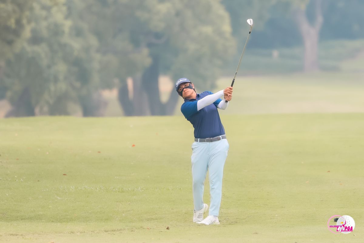 泰國選手帕金Pakin Kawinpakorn以兩回合總桿140桿-4的成績暫排第三。Tlpga /葉勇宏攝