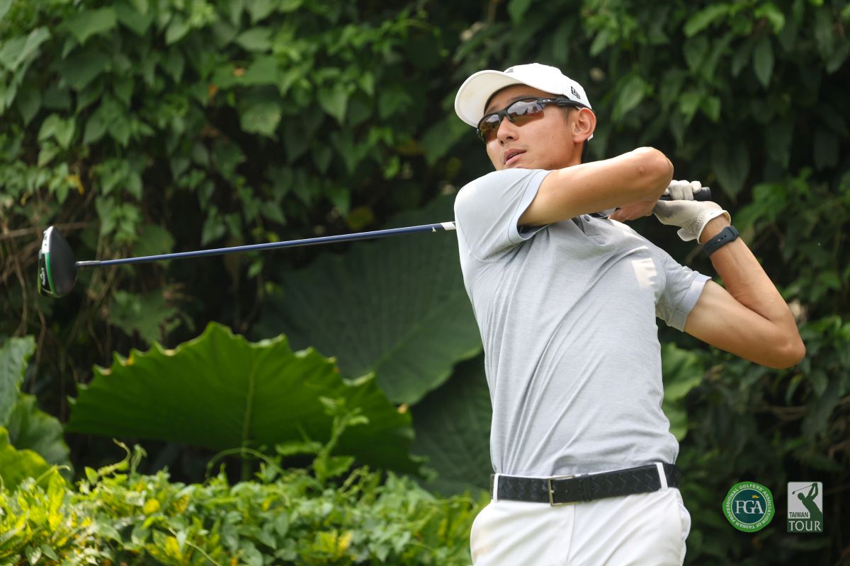 羅政元第一回合以70桿-2暫並列第三。Tpga/林聖凱攝